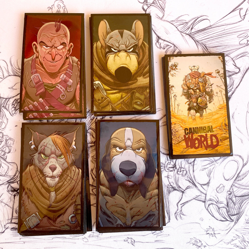 Cannibal World 150 Custom Sleeves Pack (2 packs needed to fully sleeve Core Box)