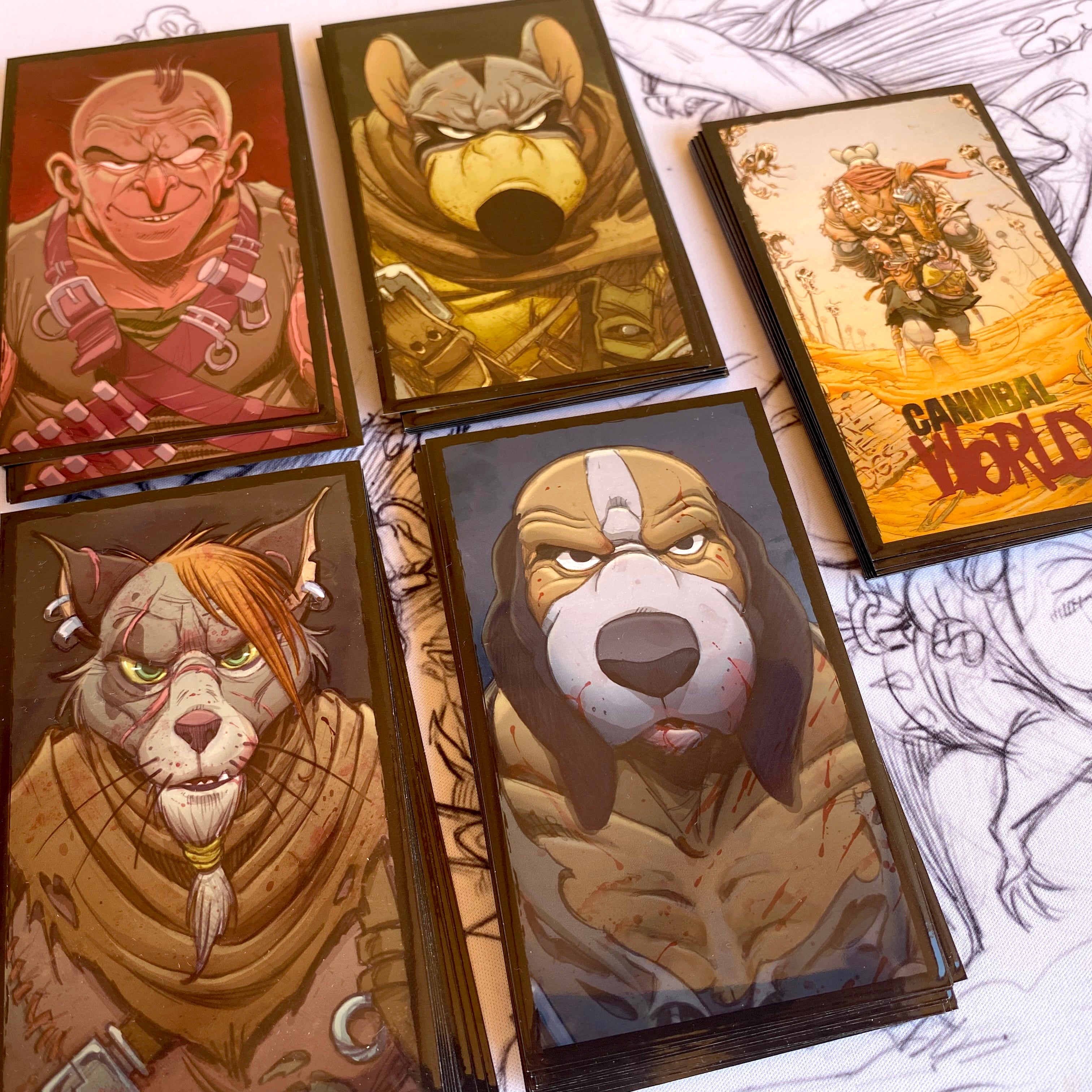 Cannibal World 150 Custom Sleeves Pack (2 packs needed to fully sleeve Core Box)